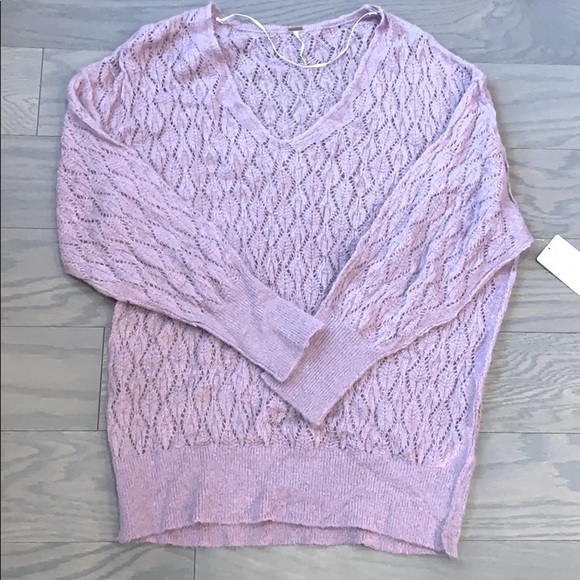 Nwt Free People "Say Hello" Lilac Tunic Sweater - Picture 4 of 6